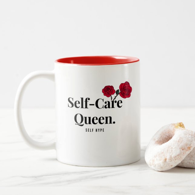White - Self-Care Queen - Mugg (Med munk)