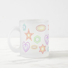 White shapes mug frostad glasmugg