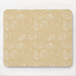 White Shells on Sandy Beige Musmatta