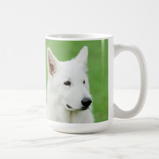 White Shepherd hund mugg (Höger)