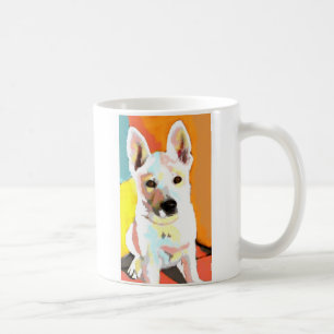White Shepherd Puppy Mugg
