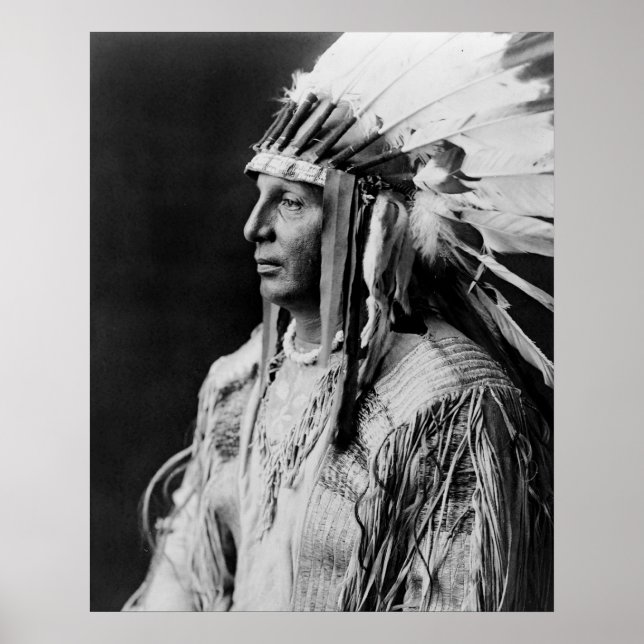 White Shield - Arikara Native Indian Poster (Framsidan)