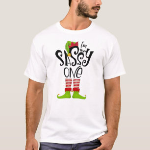 *~* White Shirt I ÄR SASSY ONE Elf T