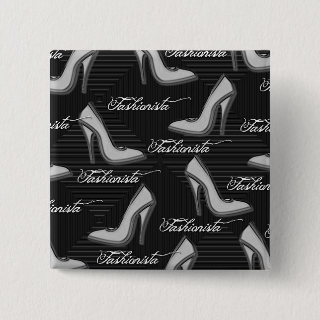 White Shoes-Fashionista-Button Knapp (Framsida)