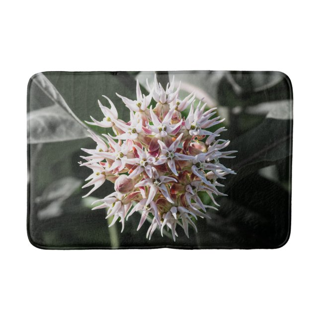 White Showy Milkweed, Blomsterfotografi Badrumsmatta (Framsidan)