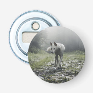 White Siberian husky Flasköppnare