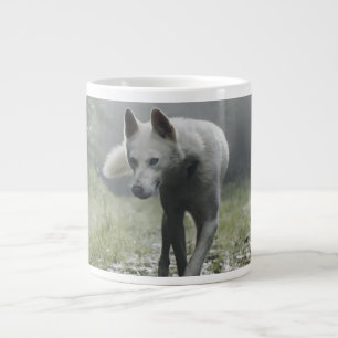 White Siberian husky Jumbo Mugg