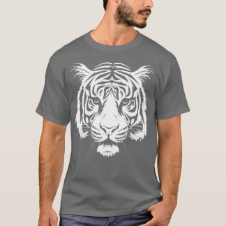 White Siberian Tiger Big Cat Wildlife T Shirt