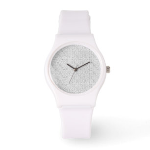 White Silicone Watch   Anpassade och Snyggt Armbandsur