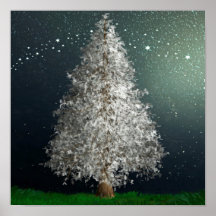 White Silver Julgran, Bright Stars