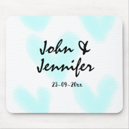 white simple minimal text style wedding blue heart musmatta