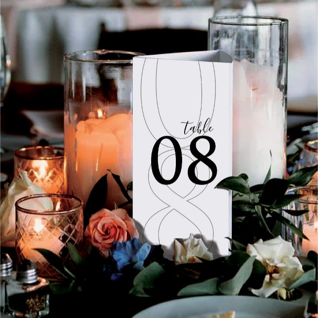 White Simple Modern Tri-Fold Wedding Menu Poster (Skapare uppladdad)