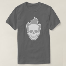 White Skull Graphic T-Shirt – Minimal Clean Skull 