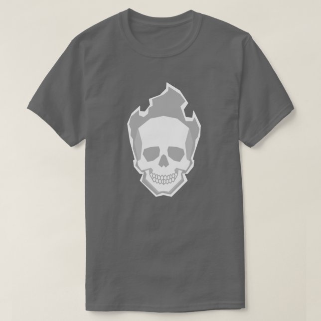 White Skull Graphic T-Shirt – Minimal Clean Skull  (Design framsida)