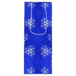 White Snöflingor Bright Blue Background