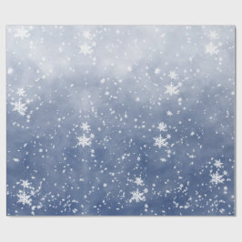 White Snöflingor Falling Winter Dusk Himlar Presentpapper