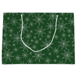 White Snöflingor på Grönt Helgdag