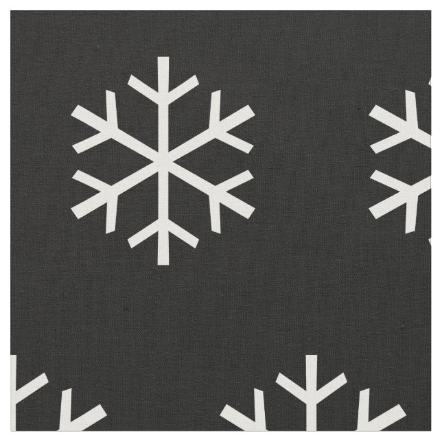 +{ White Snöflingor }+ Tyg (Närbild)