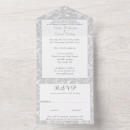 White Snöre Filigree Paisley Henna Bröllop OSA