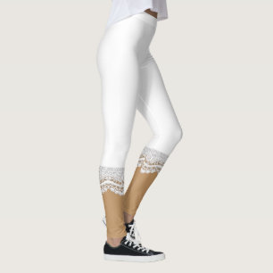 White Snöre Leggings