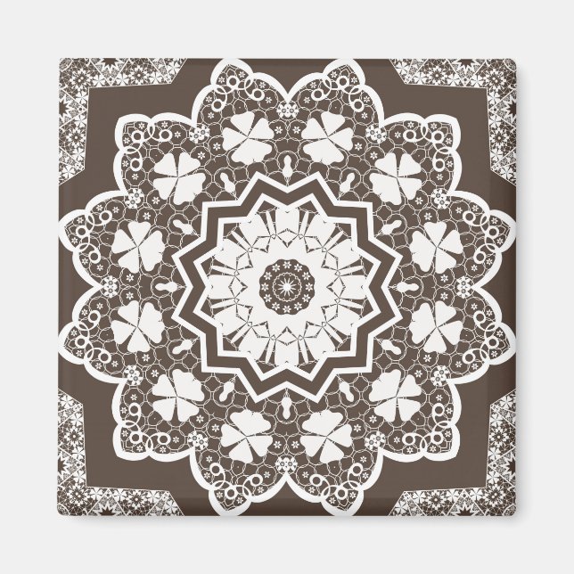 White snöre magnet (Framsidan)