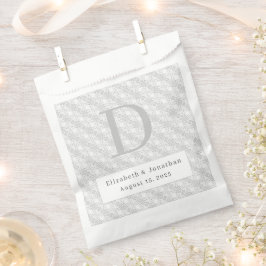 White Snöre Monogrammed Bröllop