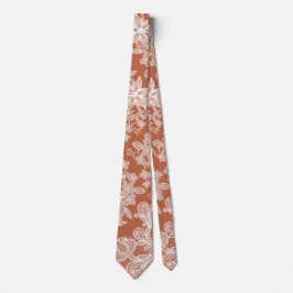 White Snöre om Terracotta Slips
