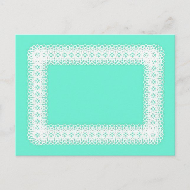 White Snöre on Lime Green-DIY Vykort (Framsida)