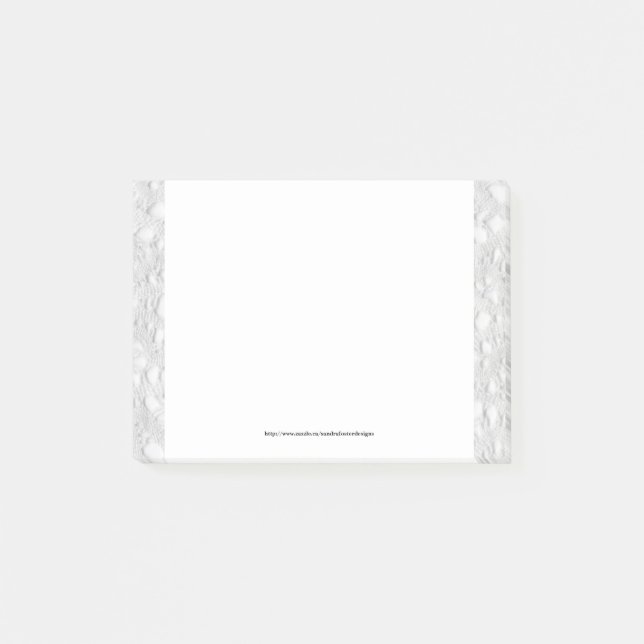 White Snöre Post-it® Notes Post-it Block (Framsida)