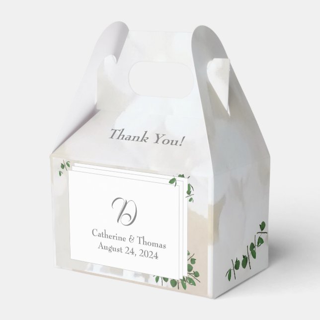 White Snöre & Ro Löv Monogram Presentaskar (Framsidan Sidan)