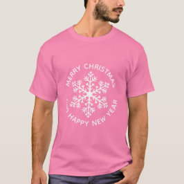 White Snowflake Helgdag T-Shirt