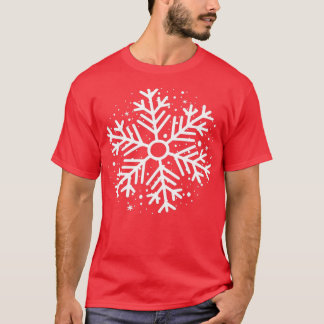 White Snowflakes Merry Christmas Costume 2  T Shirt