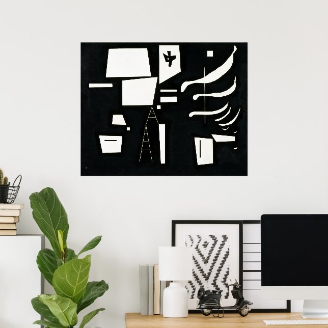 White – Soft och Hard | Kandinsky | Poster (Hemmakontoret)