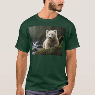 White Spirit Bear Unge Wildlife Art T Shirt