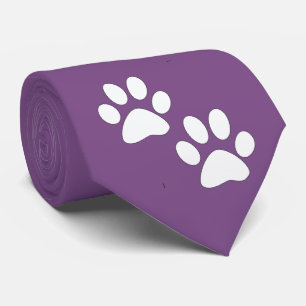 White Sports Mascot Tass avtryck on Lila Slips