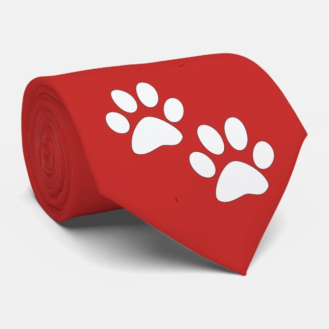 White Sports Mascot Tass avtryck på Maroon Slips (Rullad)