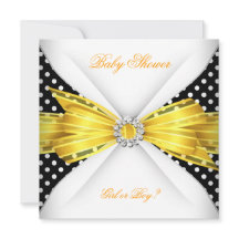 White Spot-Gender för bebisvisning, svart Gult