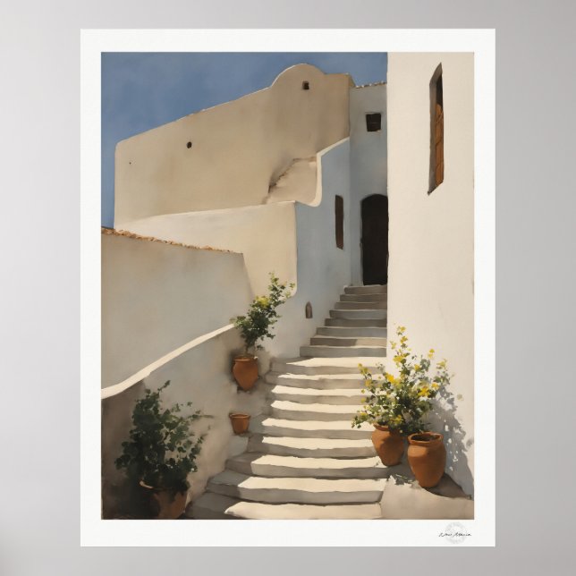 White Stairway House Poster (Framsidan)