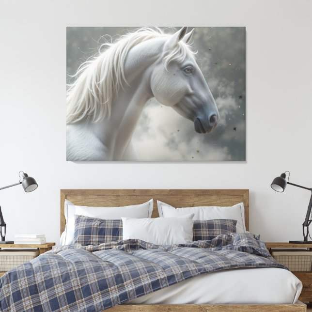 White Stallion Canvastryck (Insitu (sovrum))
