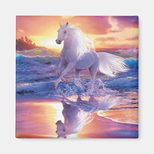 White Stallion Magnet (Framsidan)