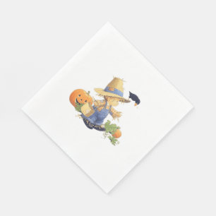 White Standard Luncheon Napkin/Halloween Pappersservett