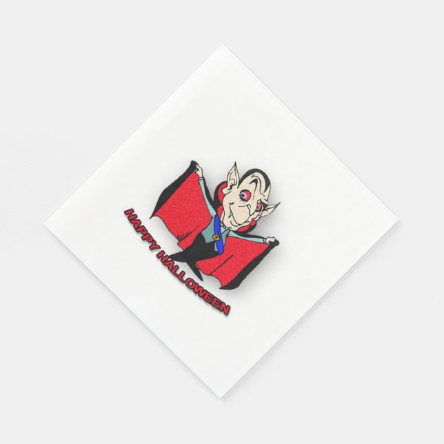 White Standard Luncheon Napkin/Vampire Pappersservett (Hörn)