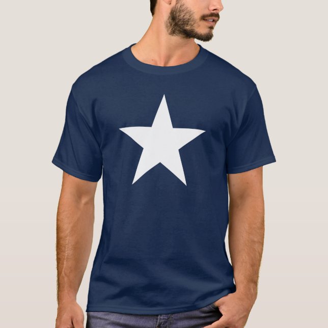 White Star/America/USA - Patriotic Tee T-Shirt (Framsida)