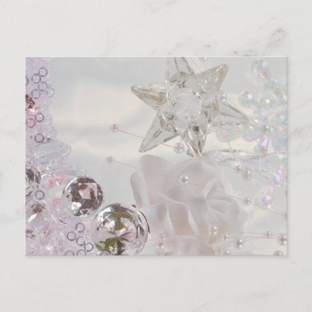 "White Star and Crystals" Vykort (Framsida)