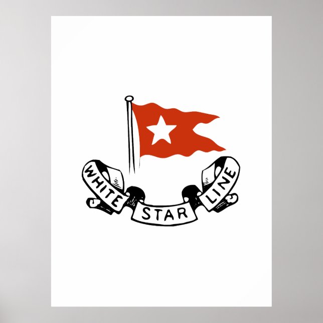 White Star Line-logotyp Poster (Framsidan)