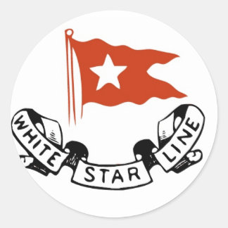 White Star Line-Logotyp Runt Klistermärke