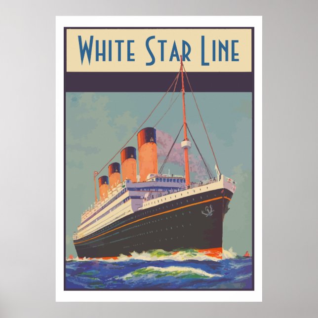 White Star Line (Titanic) Poster (Framsidan)