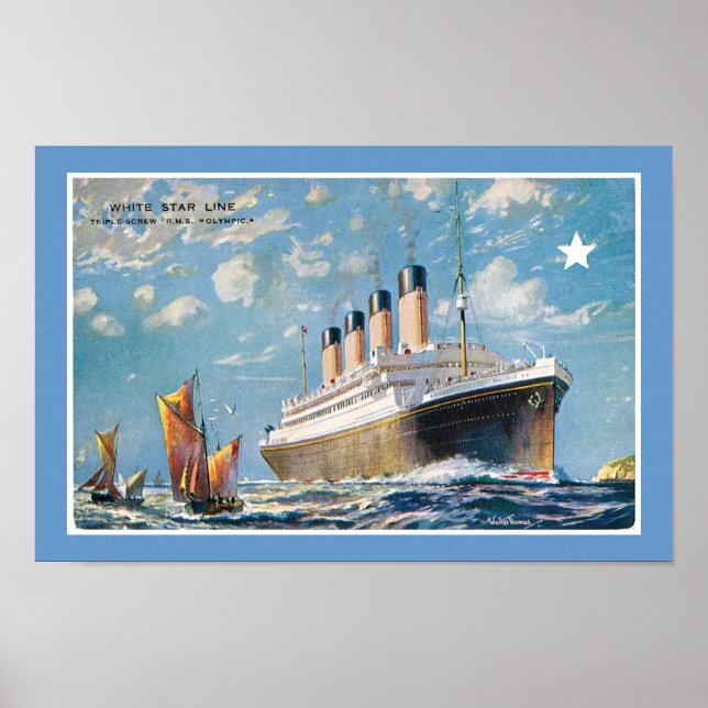 White Star Line's Olympic Poster (Framsidan)