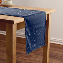White Stars Navy Blue Background Mönster