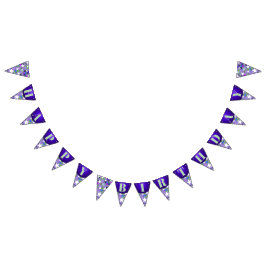 White Stars Purple Mint Green Happy Birthday Fun Vimplar